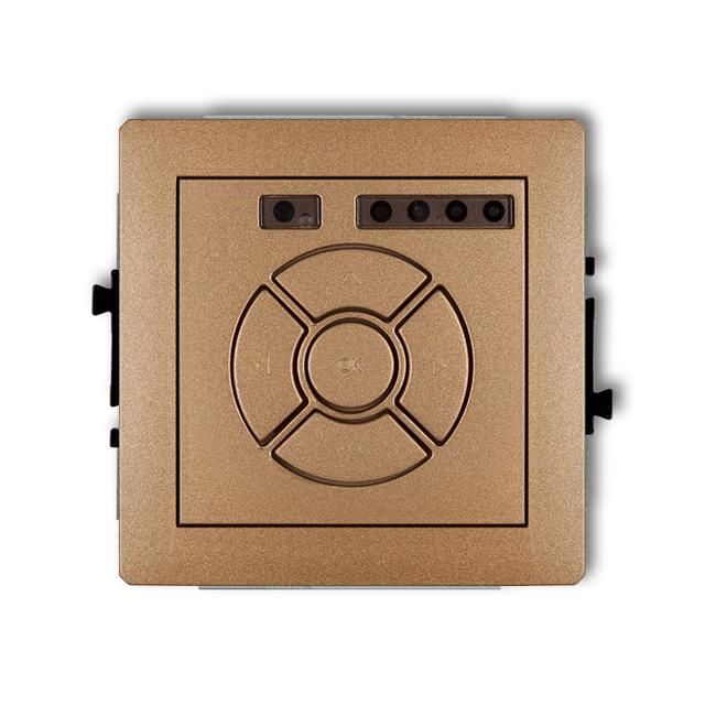 DECO Mechanizm elektronicznego sterownika roletowego (sterowanie lokalne) złoty metalik