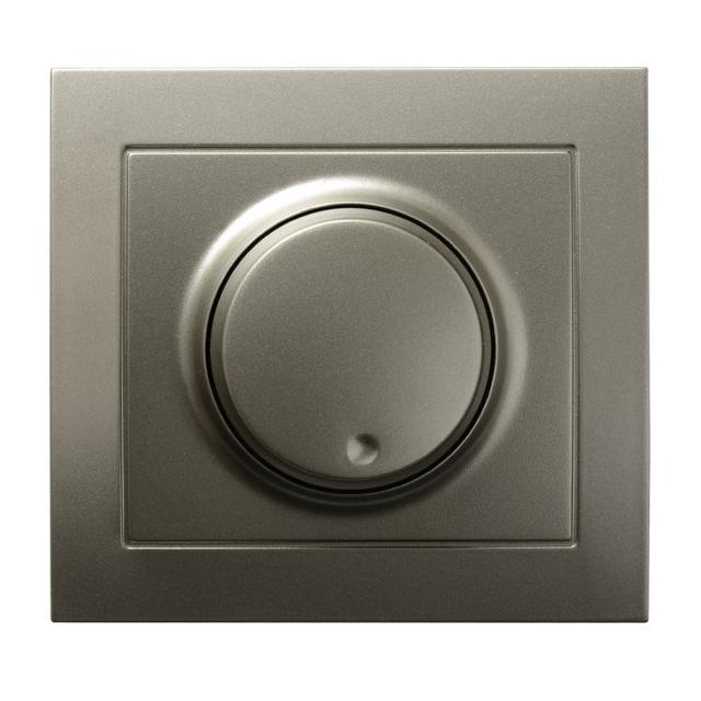 KIER Ściemniacz uniwersalny do obciążenia żarowego, halogenowego oraz LED - kolor satyna light