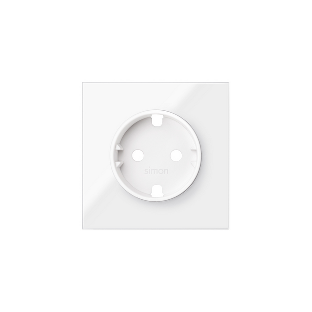 Simon 100 Pokrywa do gniazda schuko biały