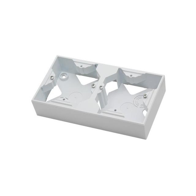 Puszka instalacyjna do serii SONATA podwójna - kolor biały mat