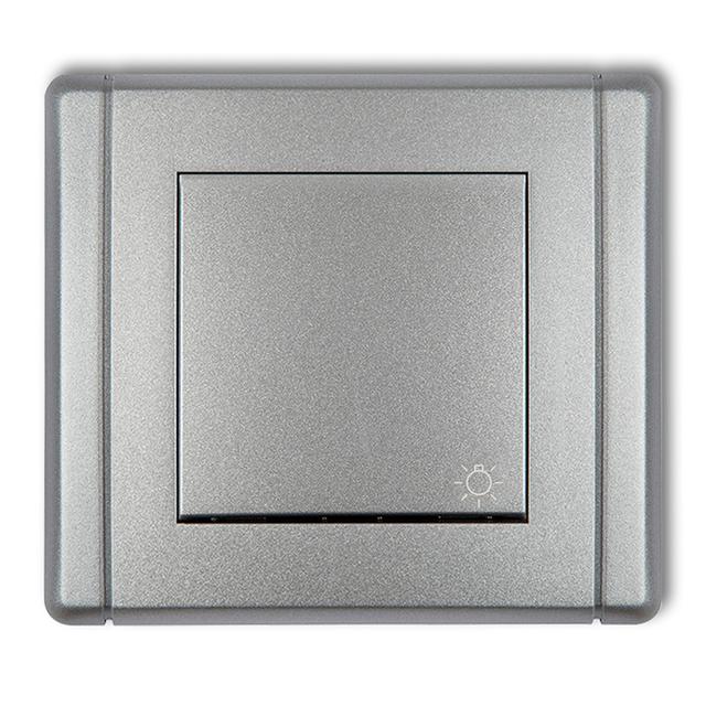 FLEXI Przycisk zwierny /światło/ srebrny metalik 7FWP-5 KARLIK