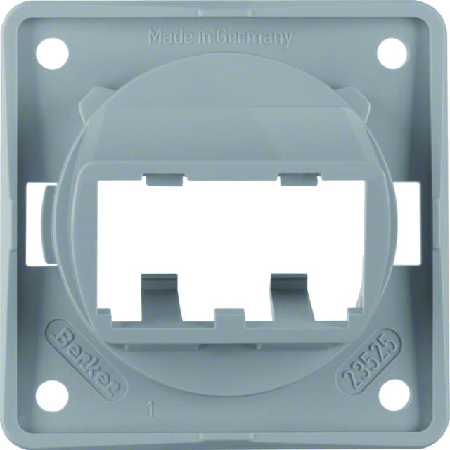BERKER Integro Flow Płytka nośna do 2 modułów MINI-COM szary 945592507 HAGER