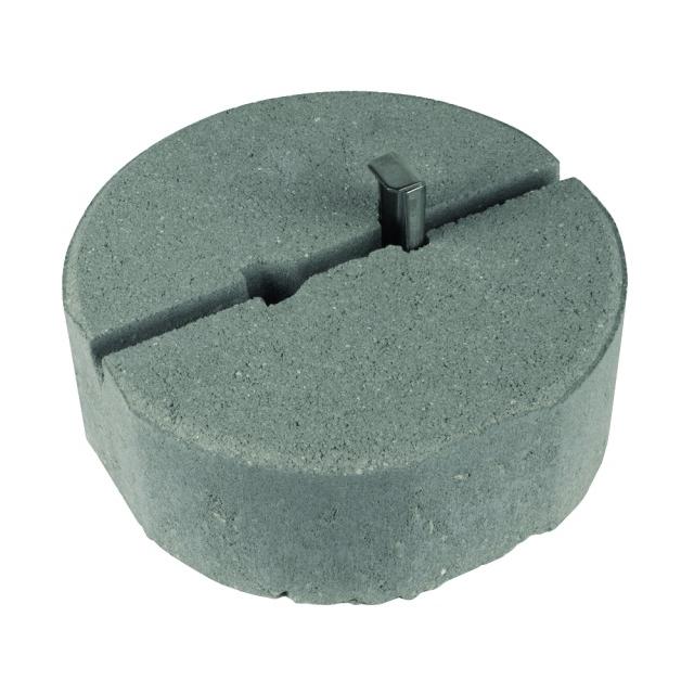 Podstawa betonowa z klinem, B55 8,5 kg, fi 240 mm