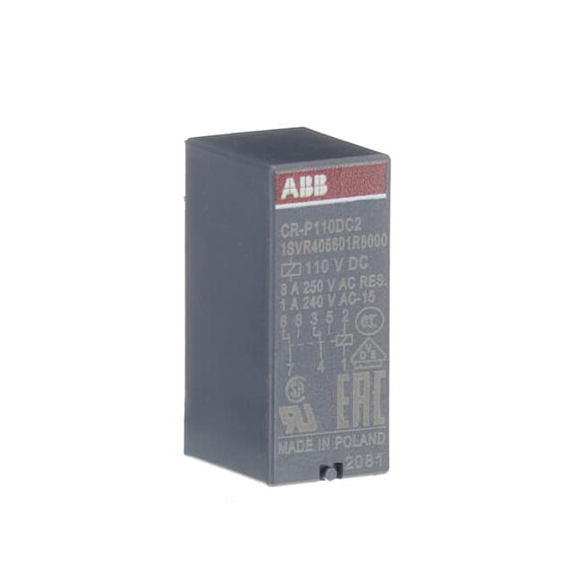 Przekaźnik CR-P110DC2, A1-A2=110V DC, 2 styki c/o 250V/8A 1SVR405601R8000 ABB