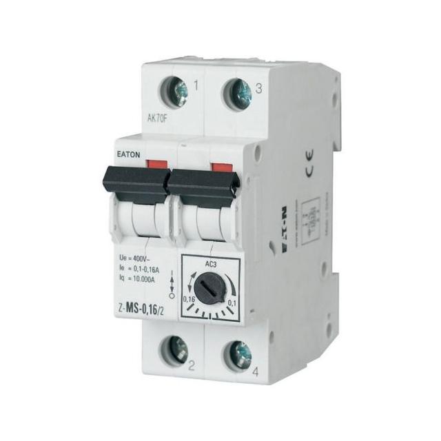 Z-MS-0,25/2 Wyłącznik silnikowy 2P 0,06kW 0,16-0,25A 248390 EATON