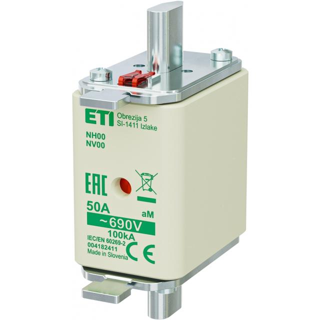 Wkładka topikowa NH silnikowa KOMBI NH00 aM 50A 690V 004182411 ETI