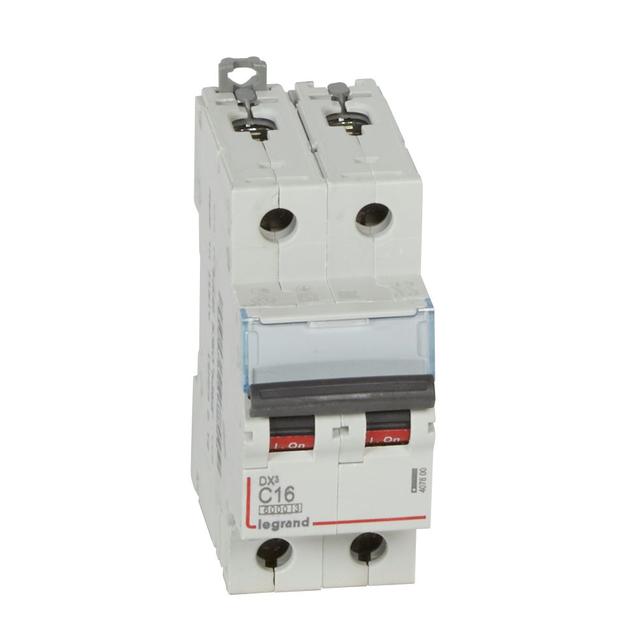 Wyłącznik Nadprądowy S 302 2P C16A 6kA DX3 407800 LEGRAND