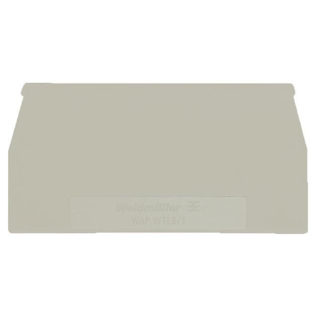 WAP WTL6/1 KGR Płytka końcowa (styki), 65 mm x 1.5 mm, piaskowy szary /20szt./ 1871500000 WEIDMÜLLER