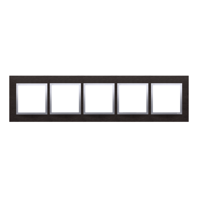 Simon 54 Nature Ramka 5-krotna Nature-Metal INOX YIN IP20/IP44* (*IP44-należy zastosować zestaw uszczelek DUN5) DRN5/78 KONTAKT