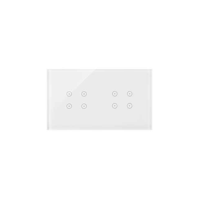 Simon 54 Touch Panel dotykowy S54 Touch 2 moduły 4 pola dotykowe + 4 pola dotykowe biała perła DSTR244/70 KONTAKT