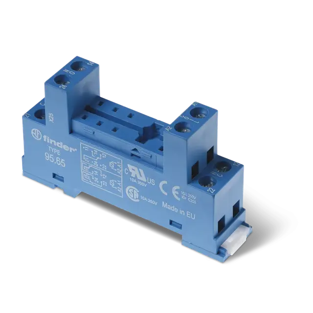 Gniazdo do przekaźników serii 40.51; 40.52; 40.61; 40.62; zaciski śrubowe, 95.65 SMA