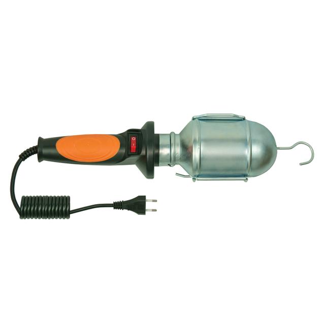 Lampa PL - 2 , kabel 5m gumowy,(pomarańczowa) oprawka E27 ceramiczna