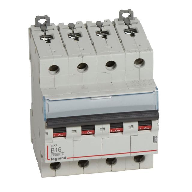 Wyłącznik Nadprądowy S 304 4P B16A 6kA DX3 407624 LEGRAND