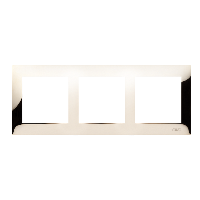 Simon 54 Premium Ramka 3-krotna PREMIUM IP20 / IP44 złoto DR3/66 KONTAKT