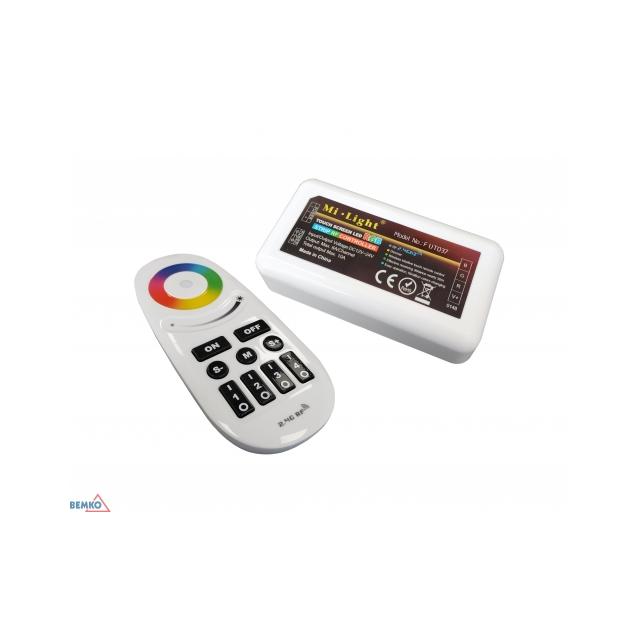 STEROWNIK LED 1-STREFOWY RF 2.4G DC 12~24V 10A RGBW Z PILOTEM