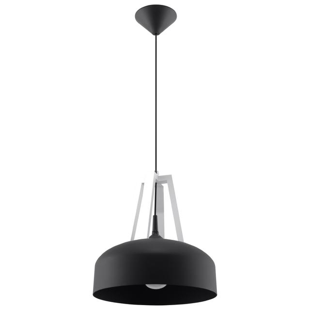 Sollux Lampa wisząca CASCO czarna/biała SL.0389