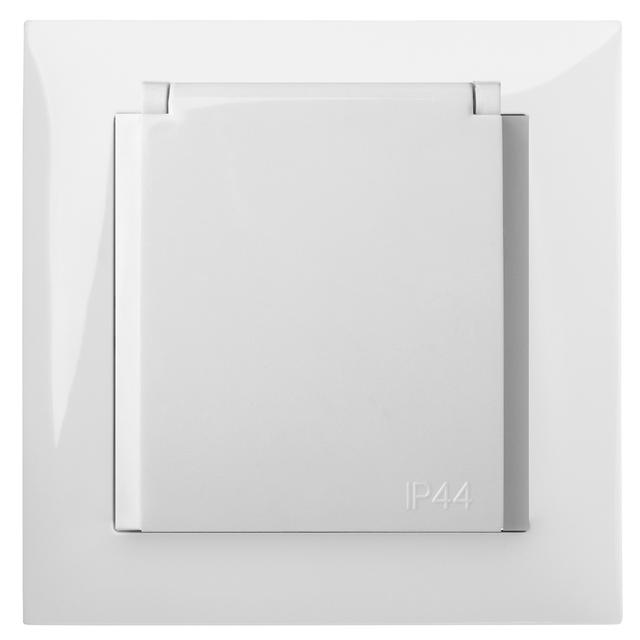 GPT SENTIA 2P+Z IP44 z przesłonami torów prądowych białe biała