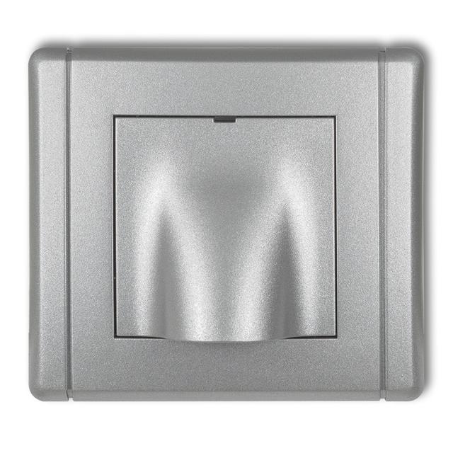 FLEXI Wypust kablowy srebrny metalik