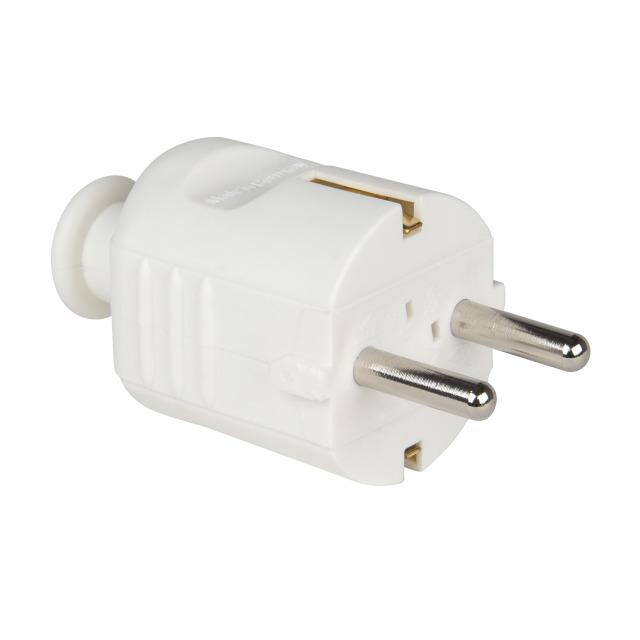 WTYCZKA SCHUKO 2P+Z 10/16A IP20 BIALA