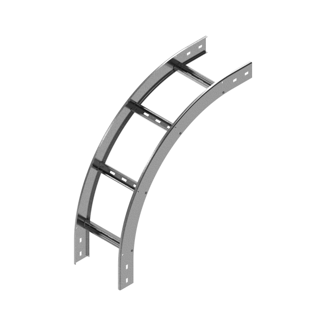 LPDZC300H60N Łuk pionowy zewnętrzny drabiny 2.0 mm