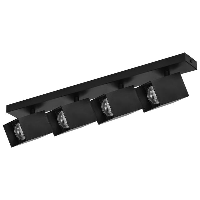 KUBAR SP 4, oprawa ścienno-sufitowa, GU10 max. 4x35W, IP20, czarna AD-OP-6512BGU10 ORNO