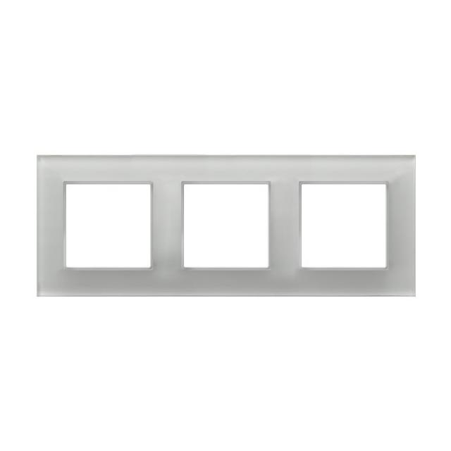 ARIA Ramka potrójna - kolor białe szkło
