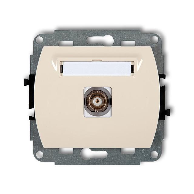TREND Mechanizm gniazda pojedynczego BNC beżowy