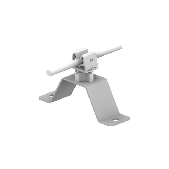 AN-11WN/OG/S Uchwyt przykręcany H=3,5cm Z-zatrzask /OG/ szary