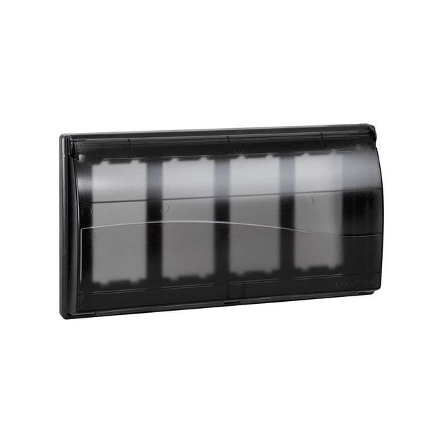 Simon Connect Ramka 4-modułowa do puszki SBM450 z pokrywą 8x K45 szary grafit