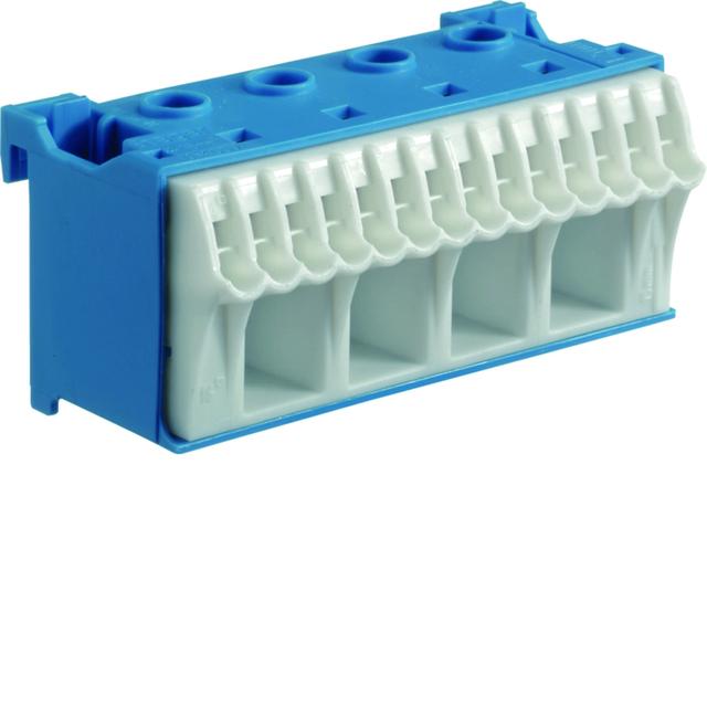QuickConnect Blok samozacisków neutralny niebieski 4x16+14x4mm2 szer. 75mm KN18N HAGER