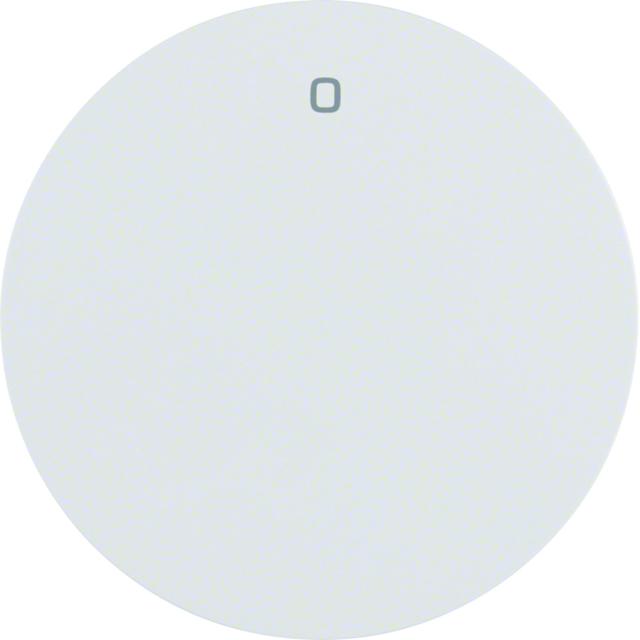 BERKER R.1/R.3 Klawisz z nadrukiem 0 do łącznika 1-klawiszowego biały 16222089 HAGER