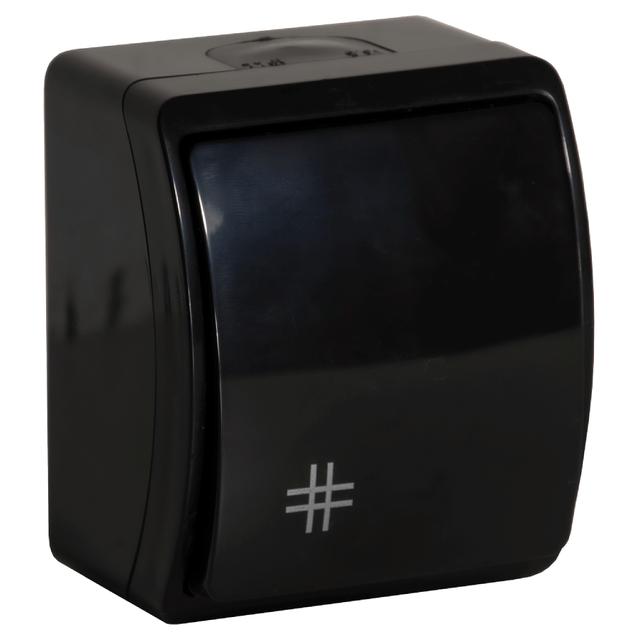 Łącznik krzyżowy n/t AQUATIC IP44 czarny 10 szt. OR-OE-7103/B/10 ORNO