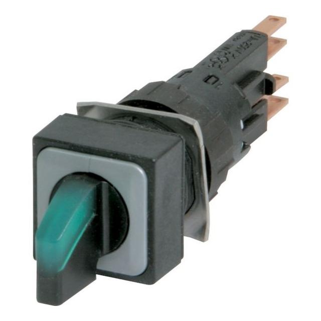Q18LWK1-GN PRZEŁĄCZNIK PODŚWIETLANY 2 POŁOŻENIA,ZIELONY
