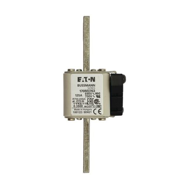FUSE 125A 690V 1 FKE 115 AR UC Wkładka szybka 125A AC 690V rozmiar 1 45x59x148 mm aR 170M3763 EATON