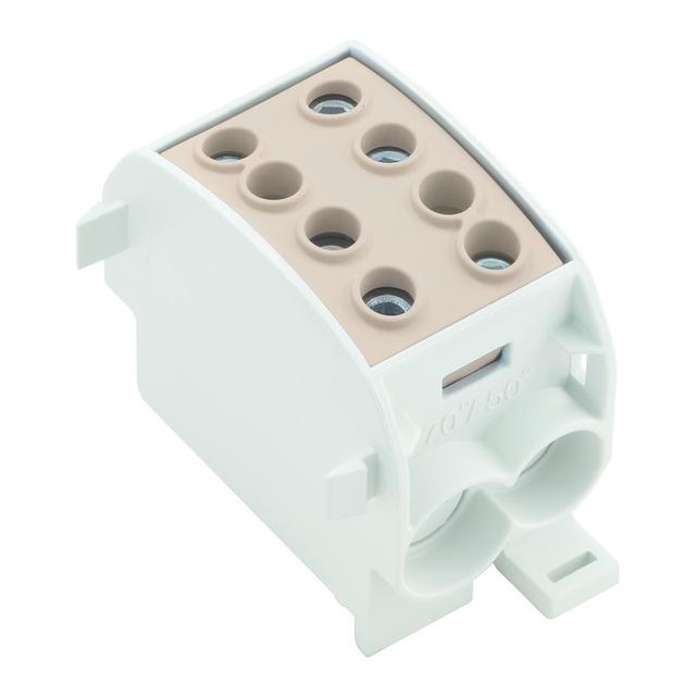 WPD 103 2X70/2X50 BN Zacisk rozdziału potencjału, złącze śrubowe, 1000, 300 A, Liczba biegunów: 1, brązowy /3szt./ 1561820000 WEIDMÜLLER