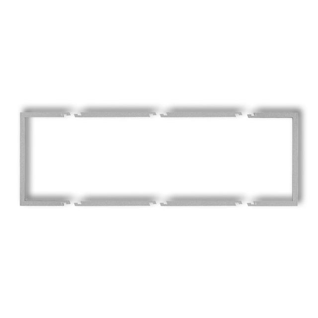 Ramka wypełniająca potrójna DECO srebrny metalik 7DRW-3 KARLIK