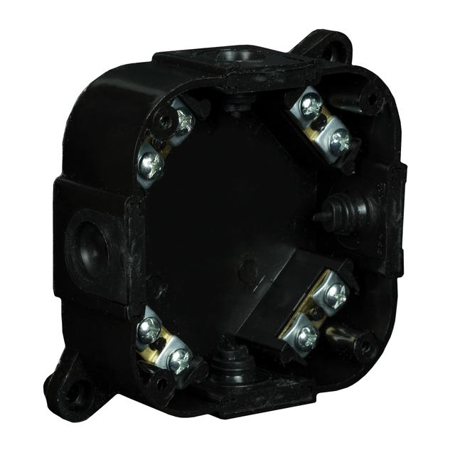 VP-74 Puszka n/t 88x88x40mm IP44 400V z zac. czarna VP 074-55 61.176 OPATÓWEK