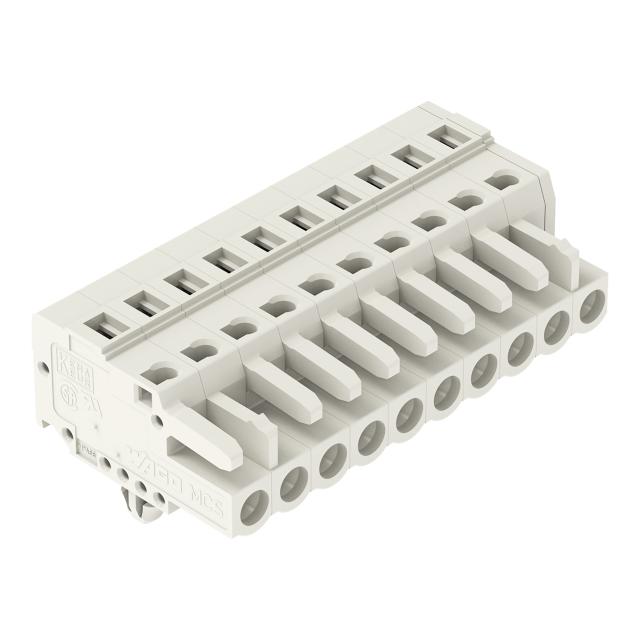 Gniazdo MCS‑MIDI Classic 10‑biegunowe jasnoszare raster 5mm 721‑110/008‑000 /50szt./ WAGO