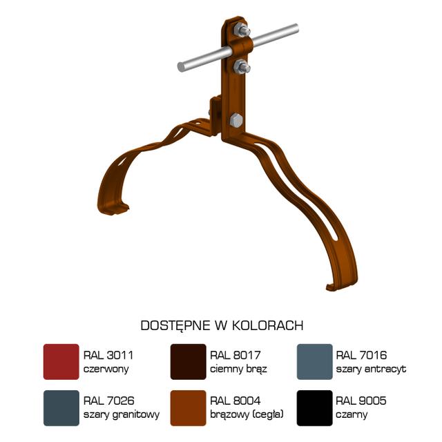 AN-15M/LA/-N Uchwyt gąsior.prof. Z-śruba WZÓR 11 H=10 cm /LA/
