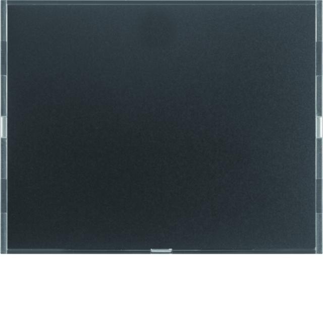 BERKER KNX e/s K.x Przycisk pojedynczy z polem opisowym z diodami LED RGB i czujnikiem temperatury antracyt  80161776 HAGER