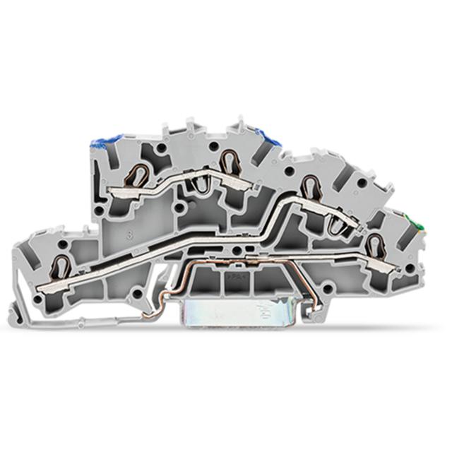 TOPJOBS złączka piętrowa 2,5 mm2 N/L/PE szara