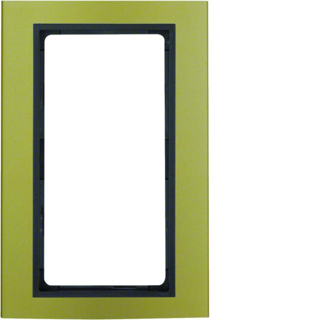 BERKER B.3 Ramka z dużym wycięciem aluminium złot/antracyt 13093016 HAGER