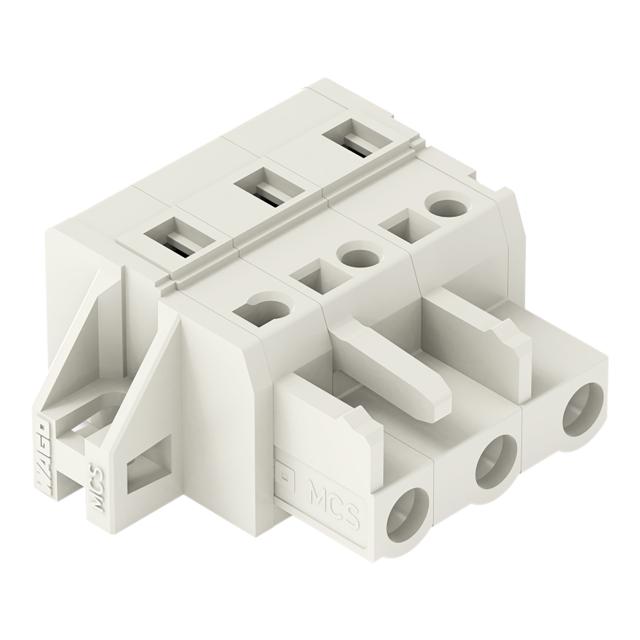 Gniazdo MCS‑MIDI Classic 3‑biegunowe jasnoszare raster 7,5mm 721‑203/031‑000 /50szt./ WAGO