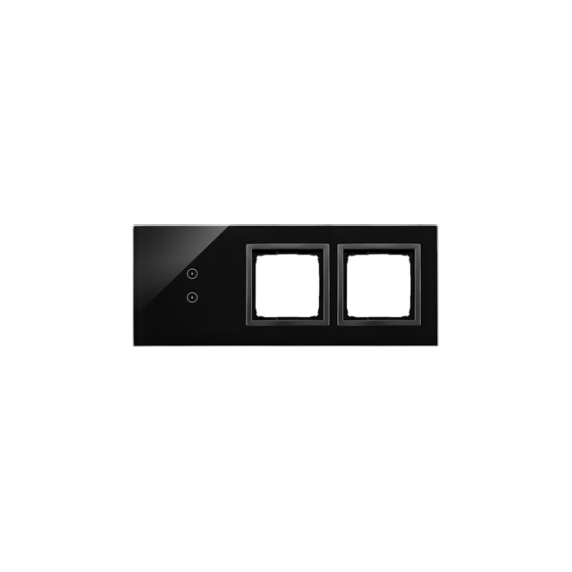 Simon 54 Touch Panel dotykowy S54 Touch 3 moduły 2 pola dotykowe pionowe + 2 otwory na osprzęty S54 zastygła lawa DSTR3300/73 KONTAKT