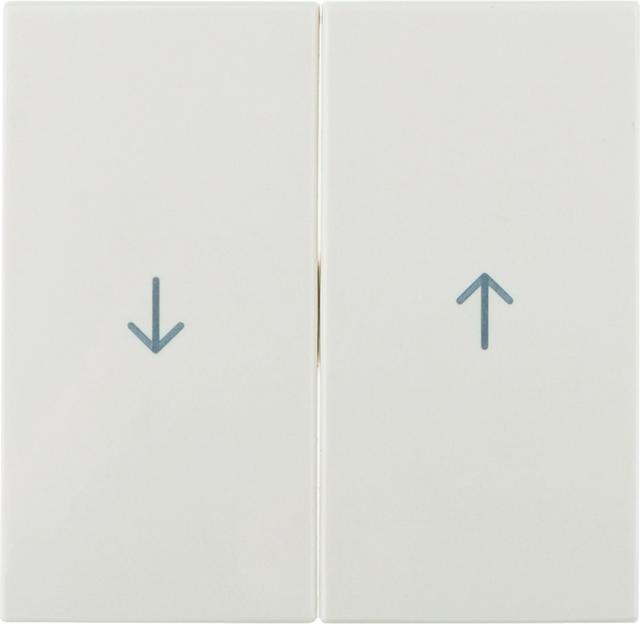 BERKER B.Kwadrat Klawisze nadrukowany symbol strzałka do łącznika żaluzjowego krem 5316258992 HAGER