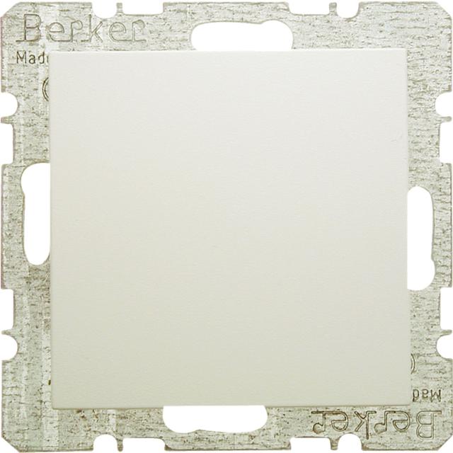 BERKER B.Kwadrat/S.1 Zaślepka z płytką czołową z cokołem i pazurkami krem 6710098982 HAGER