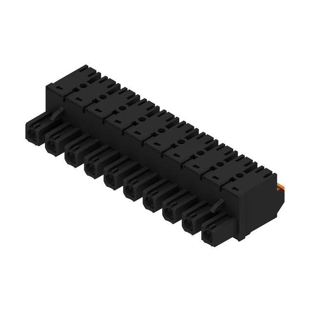 BLF 7.62HP/10/180 SN BK BX Wtyk PCB (złącze wiązki), 7.62 mm, Liczba biegunów: 10, PUSH IN /24szt./ 1227380000 WEIDMÜLLER