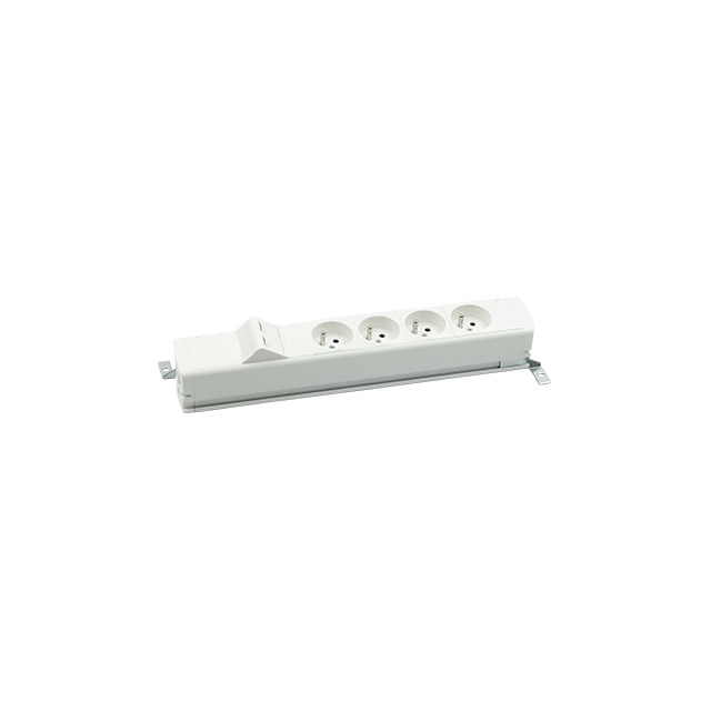 "Simon 480 TS48-130E400K0-30 Listwa standardowa 4 gn. typ E i płytka 2xRJ45 keystone