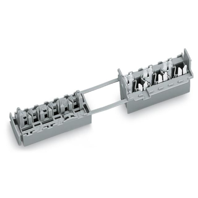 gniazdo 6-polowe 1,5 mm2 5 x L, 1 x PE szare /50szt./ WAGO