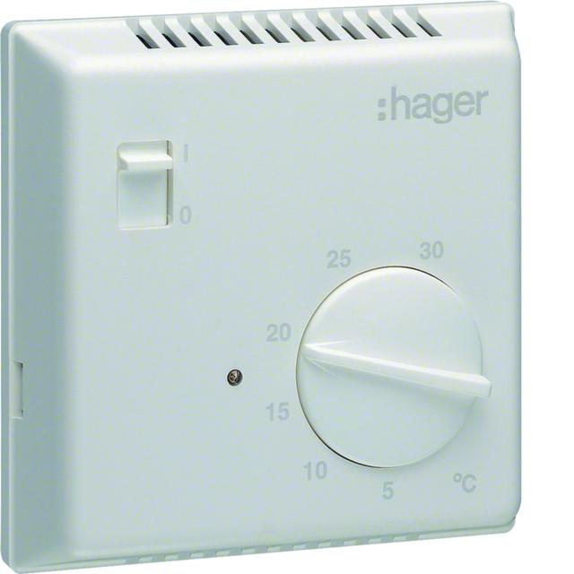 Termostat bimetalowy z wyłącznikiem ręcznym 230V 1P 10A EK051 HAGER